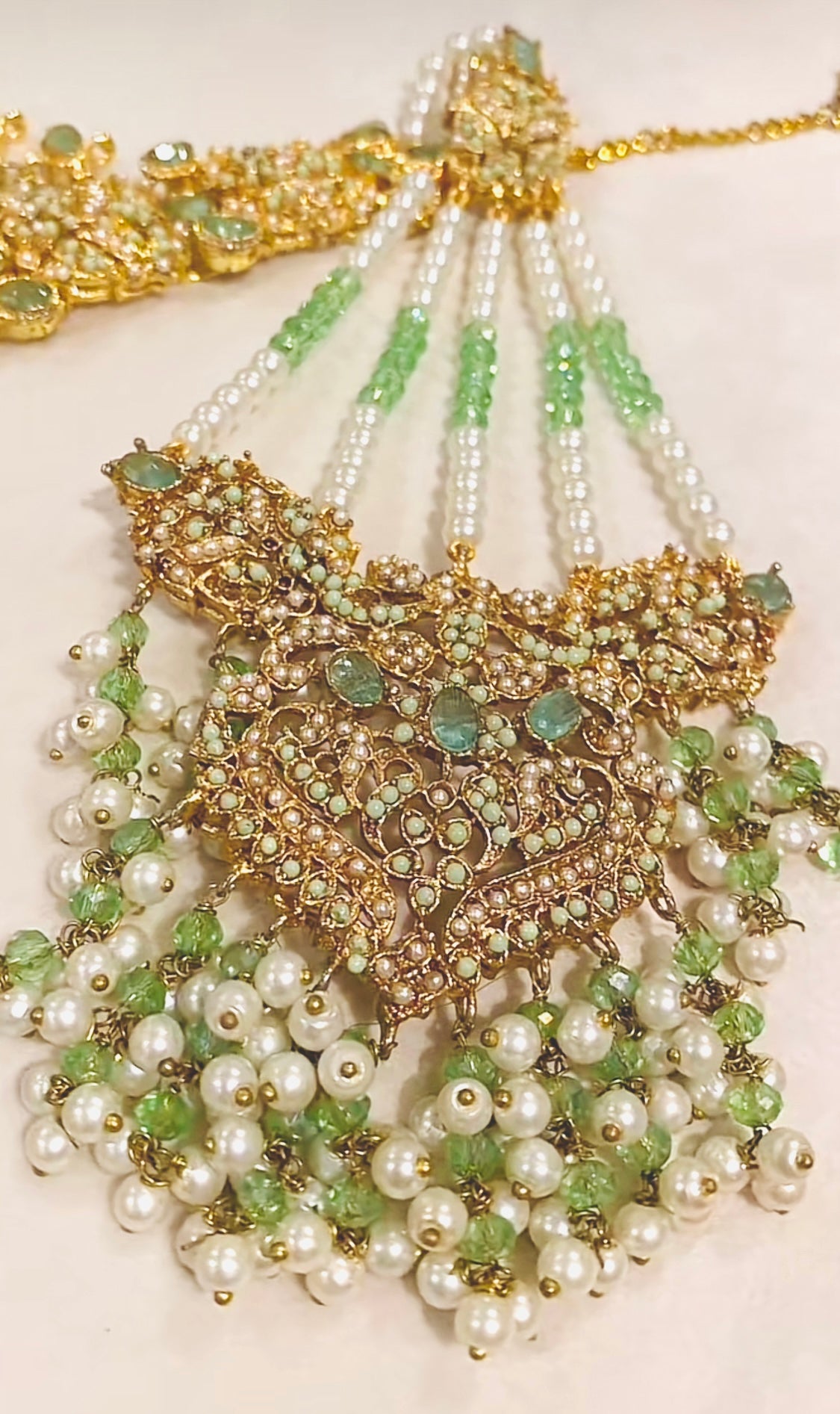 Mint & Gold Bridal Set 4 Piece