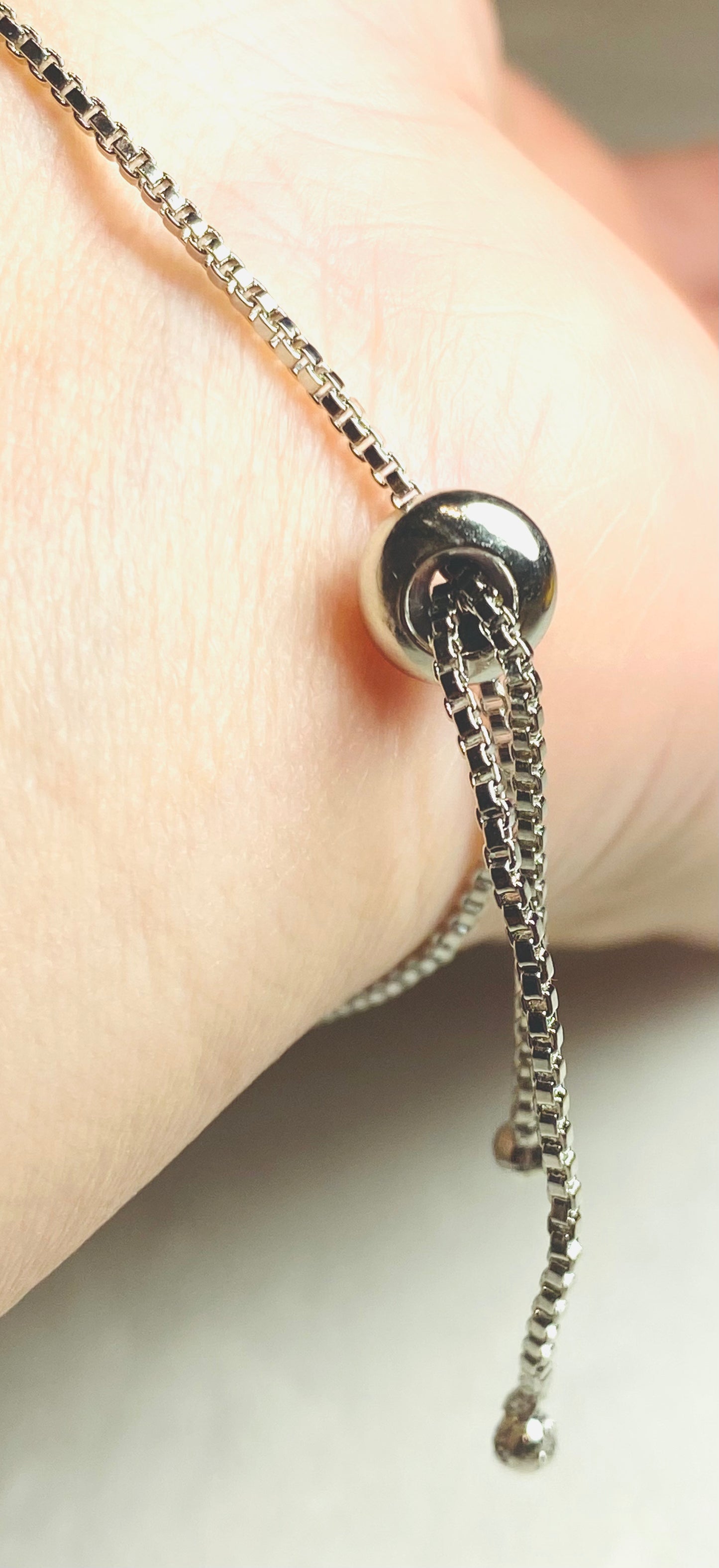 AD Slider Bracelet - Square Stone