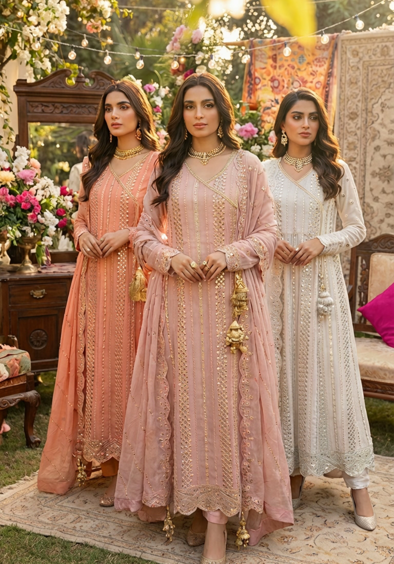 Angrakha Outfit Pink