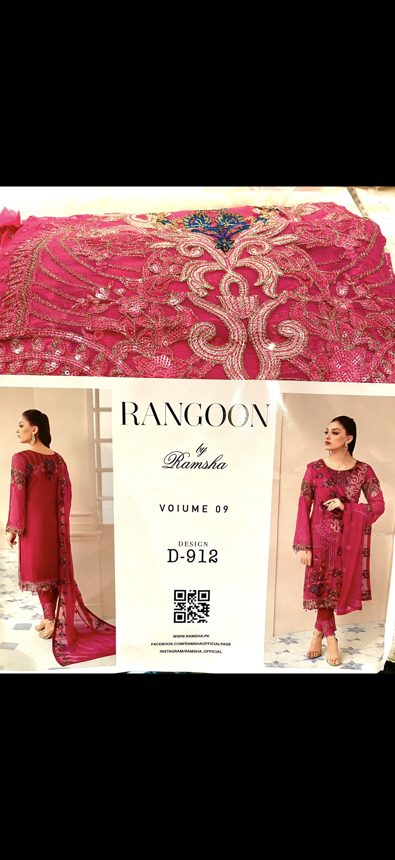Ramsha Pink Unstitched