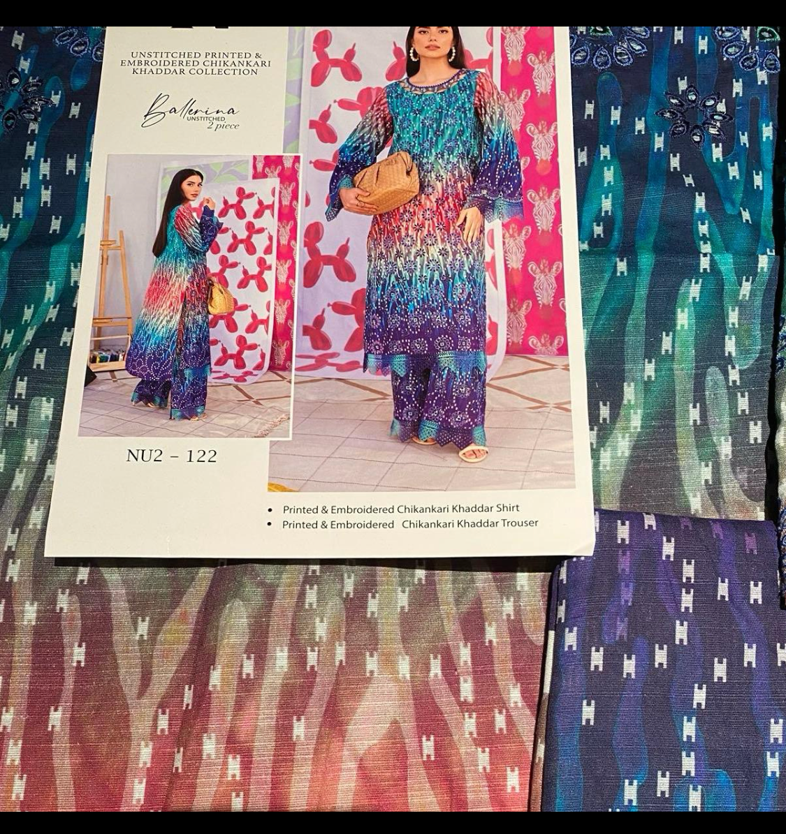 Nureh Khaddar 2 Piece Suit Unstitched