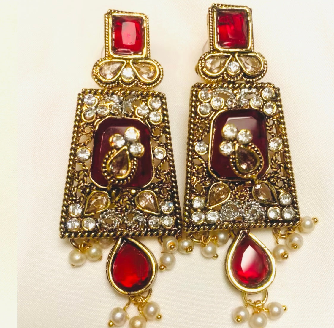 Ayesha Earrings in Gold Finish