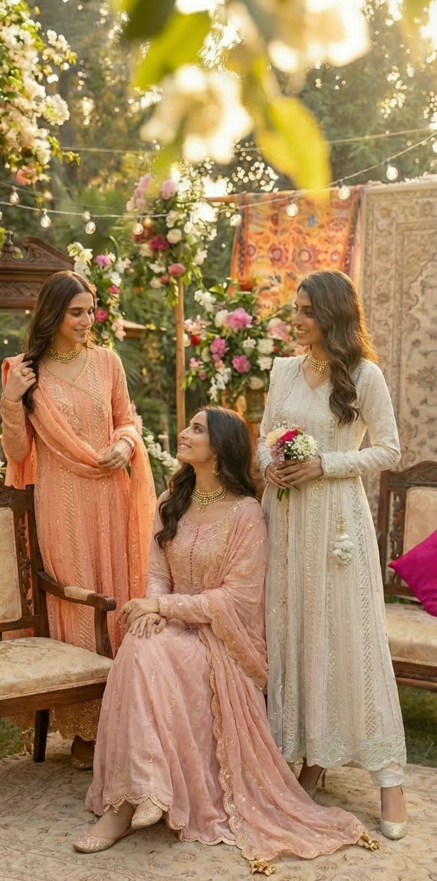 Angrakha Outfit Pink