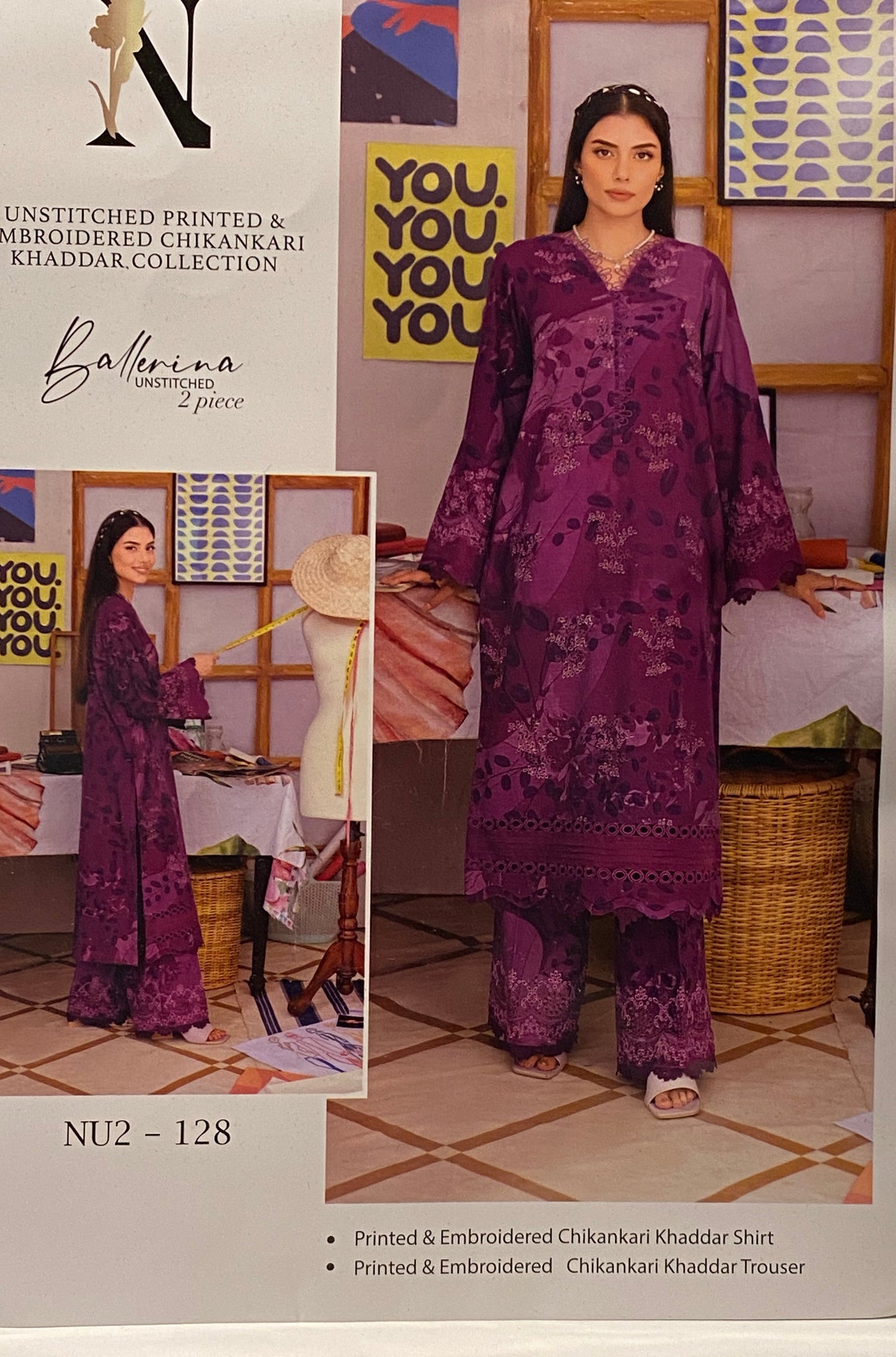 Nureh Khaddar 2 Piece Suit Unstitched