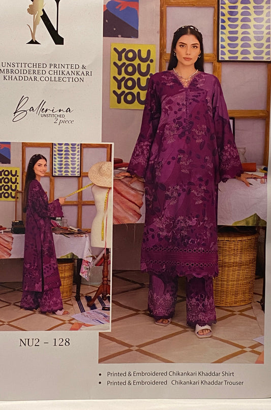 Nureh Khaddar 2 Piece Suit Unstitched