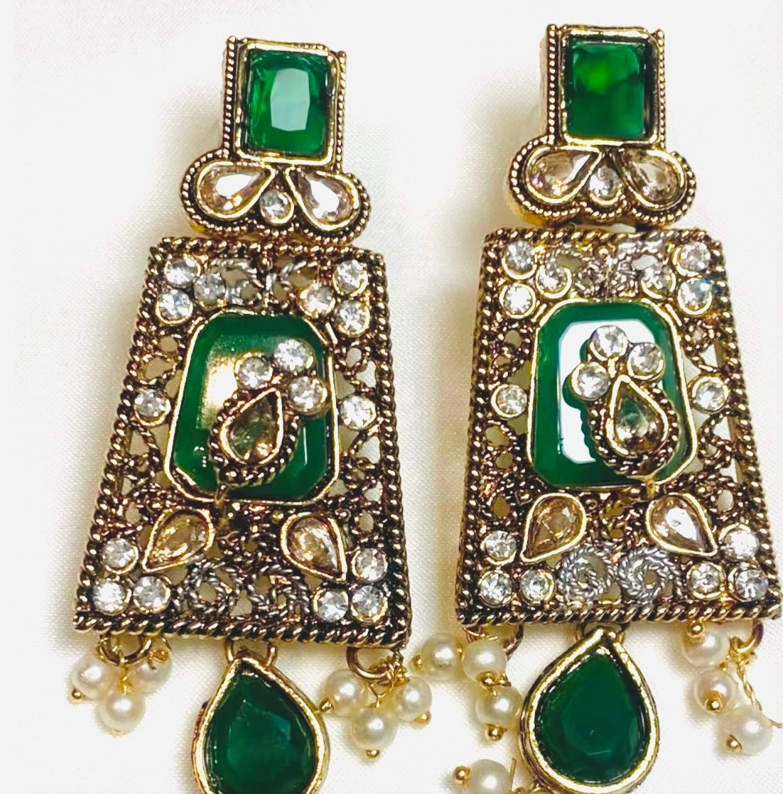 Ayesha Earrings in Gold Finish