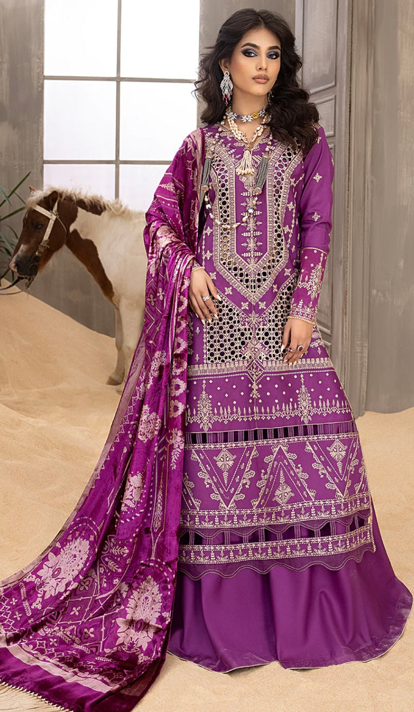 Bin Ilyas Winter Suit With Palachi Shawl Unstitched