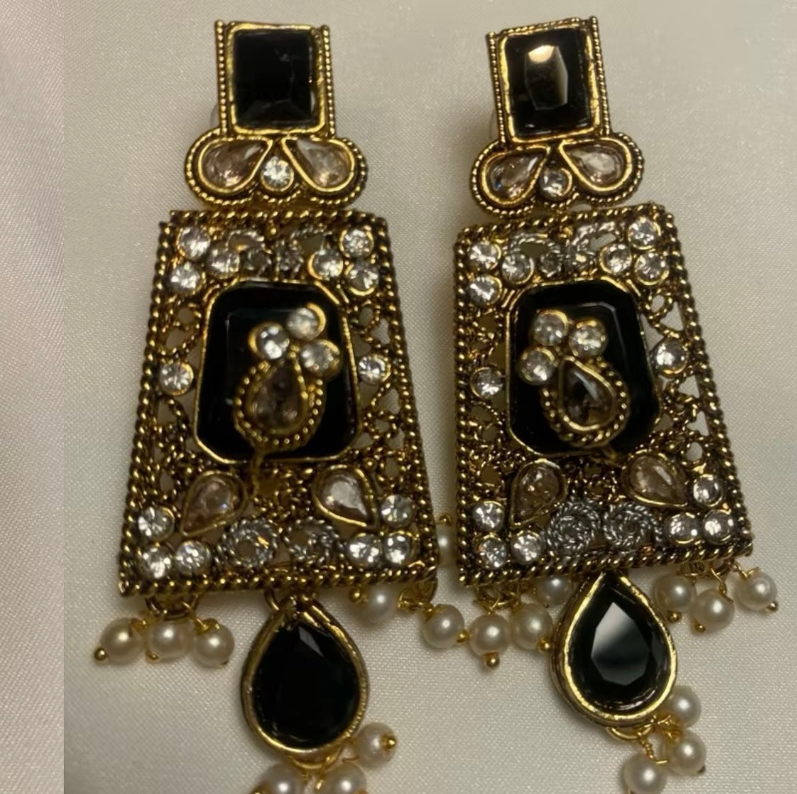 Ayesha Earrings in Gold Finish