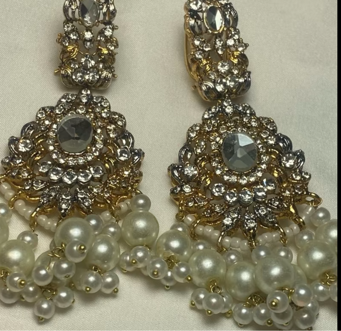 Naz Earrings in Gold Finish