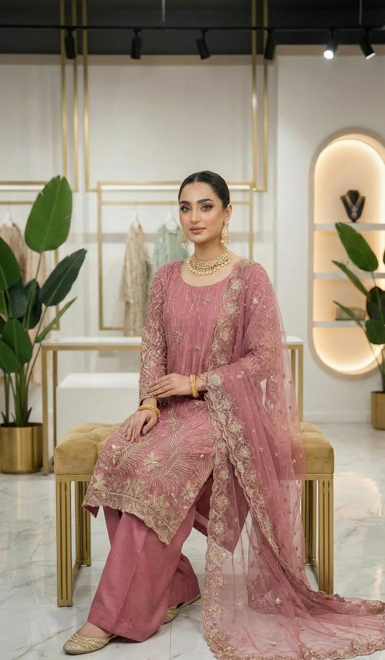 Cutdana Suit With Trousers