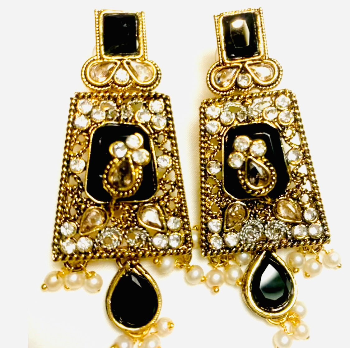 Ayesha Earrings in Gold Finish