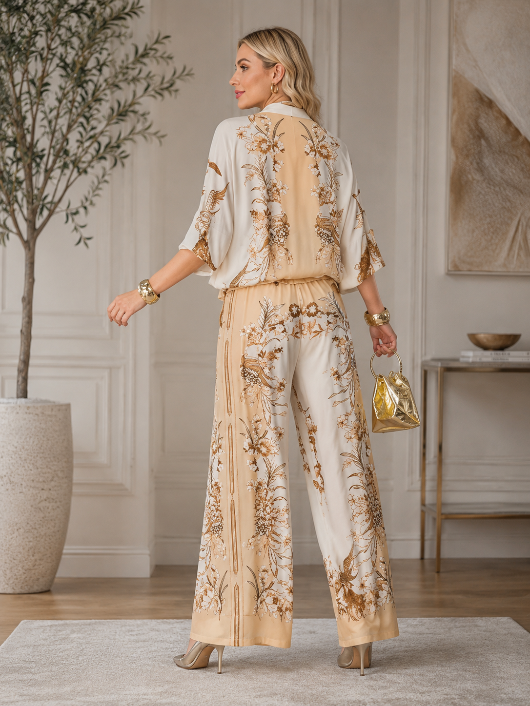 Bird Print Co-Ord Set
