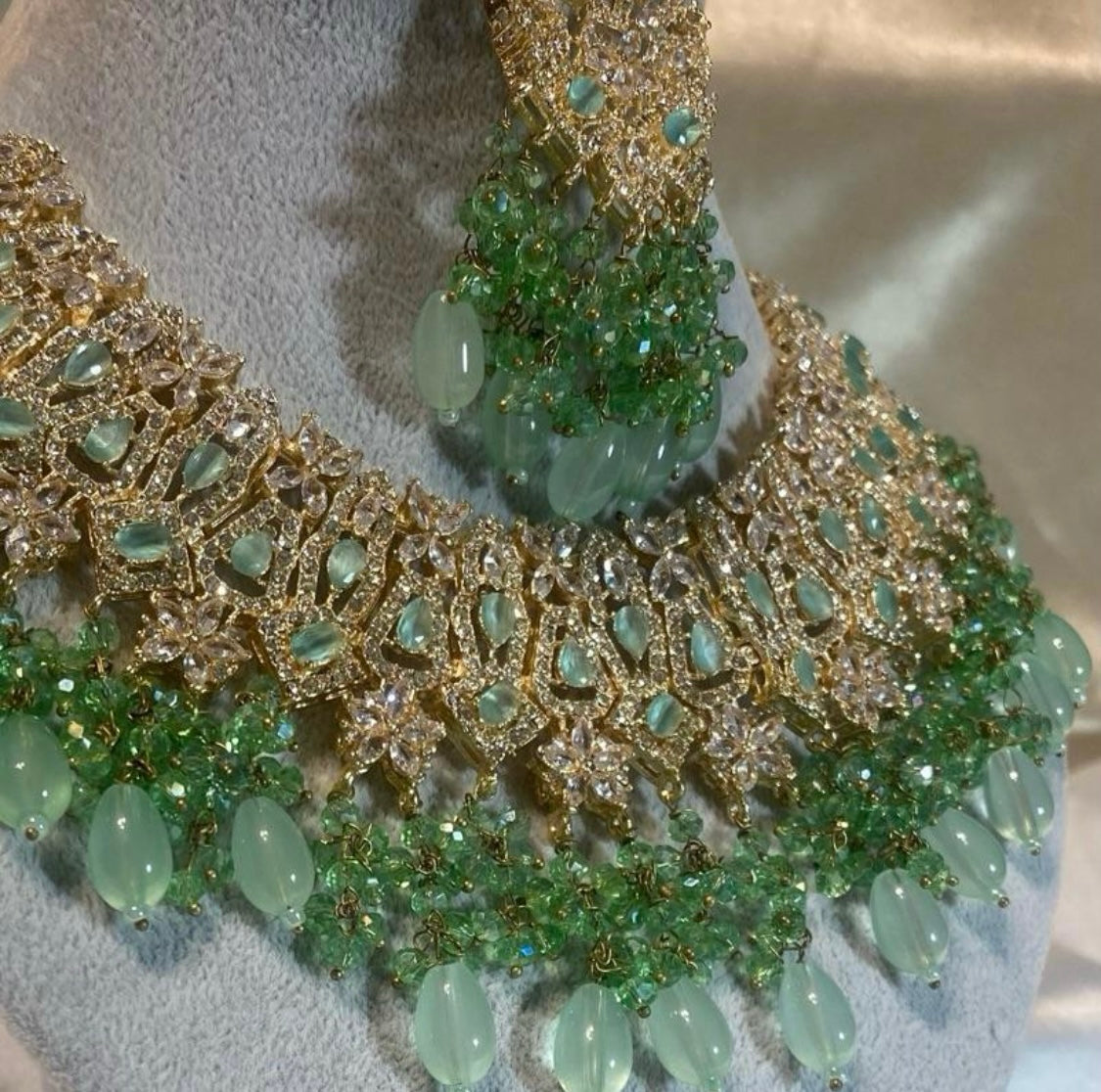 Bridal/Wedding Set Mint & Gold