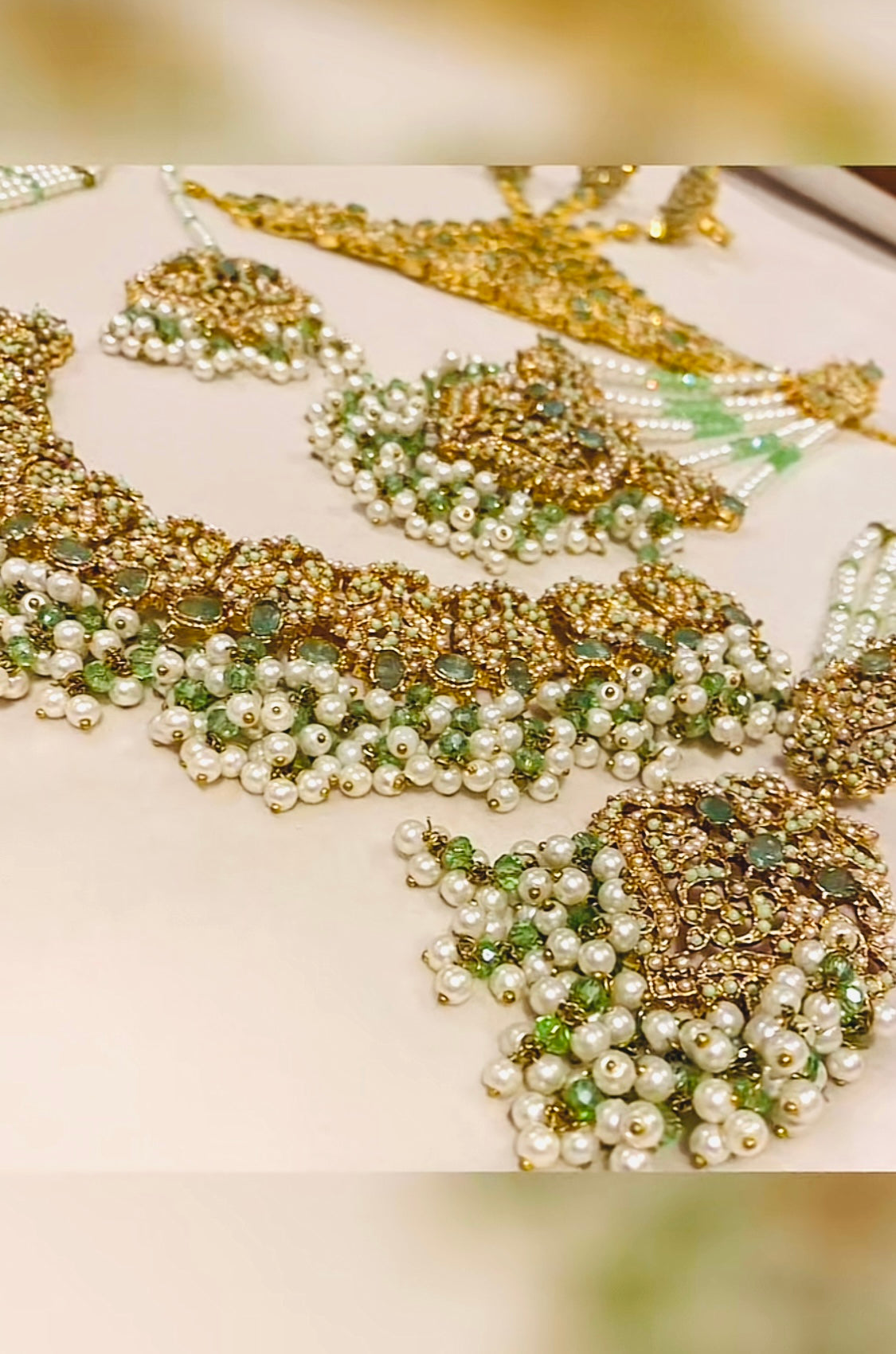 Mint & Gold Bridal Set 4 Piece