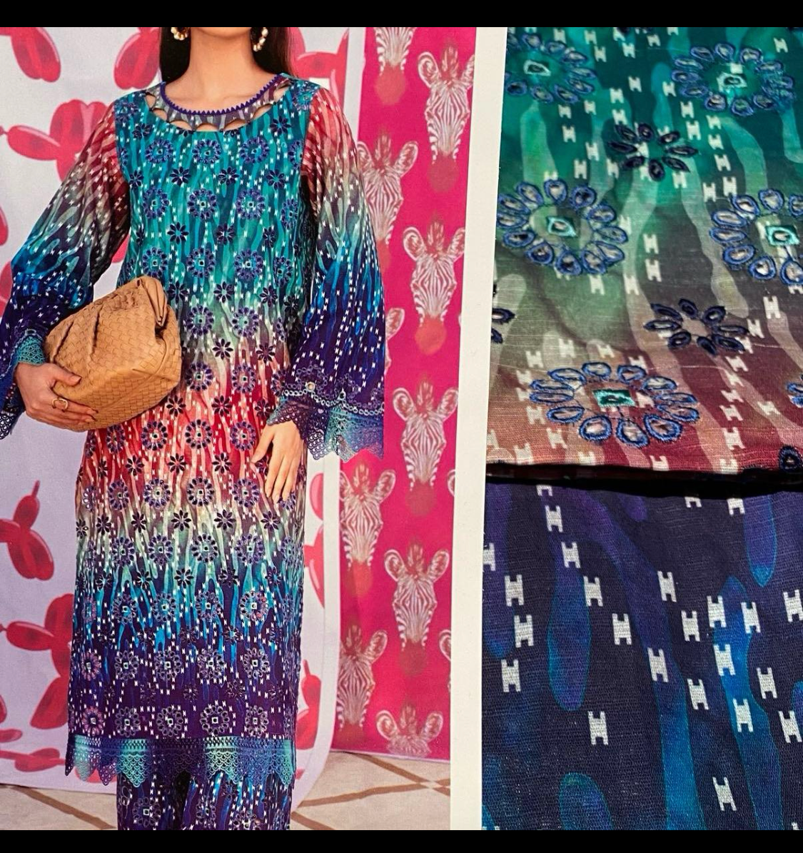 Nureh Khaddar 2 Piece Suit Unstitched