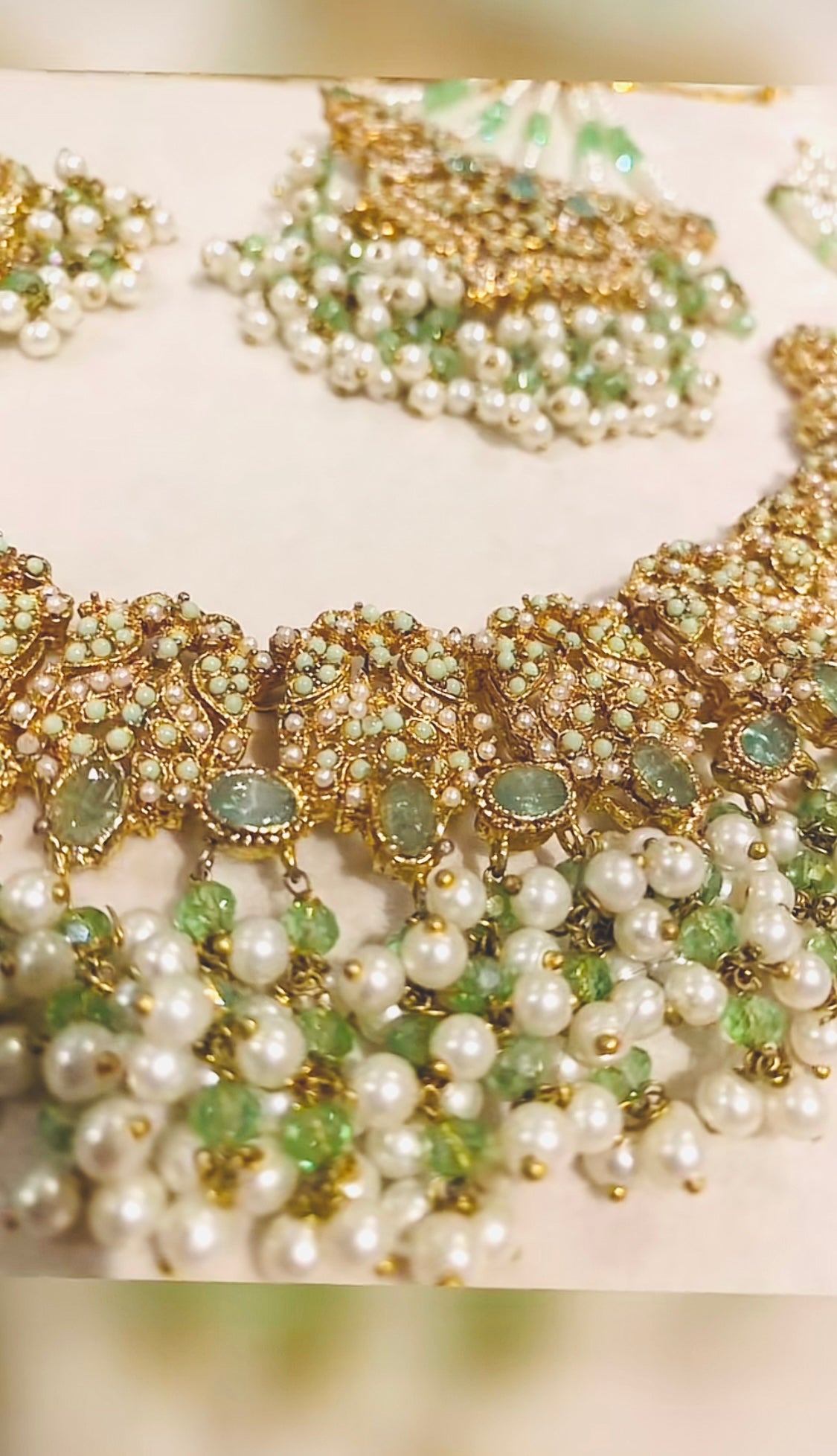Mint & Gold Bridal Set 4 Piece