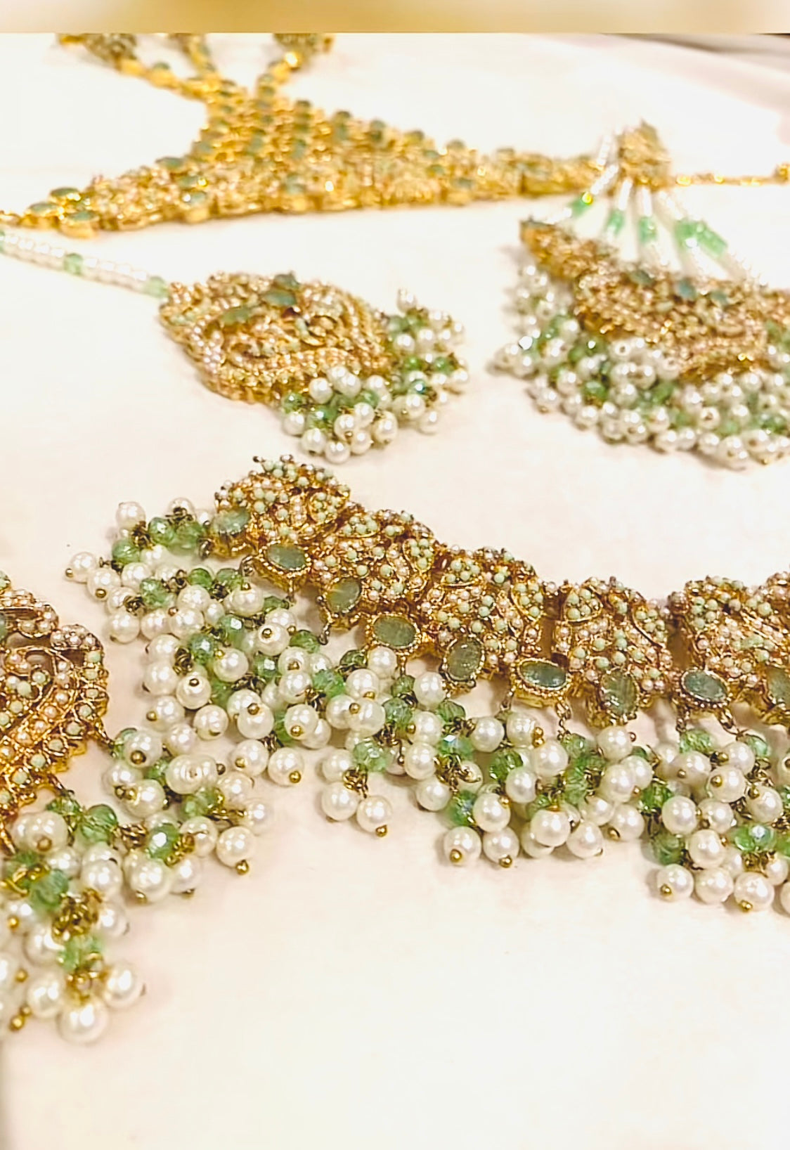 Mint & Gold Bridal Set 4 Piece