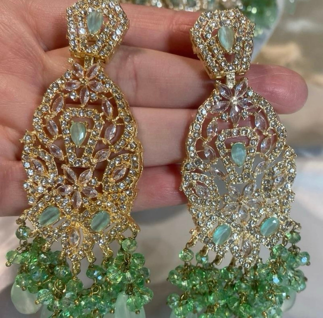 Bridal/Wedding Set Mint & Gold