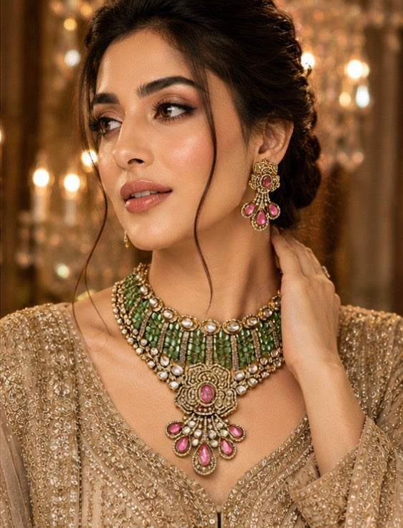 Mint & Pink Stones Set
