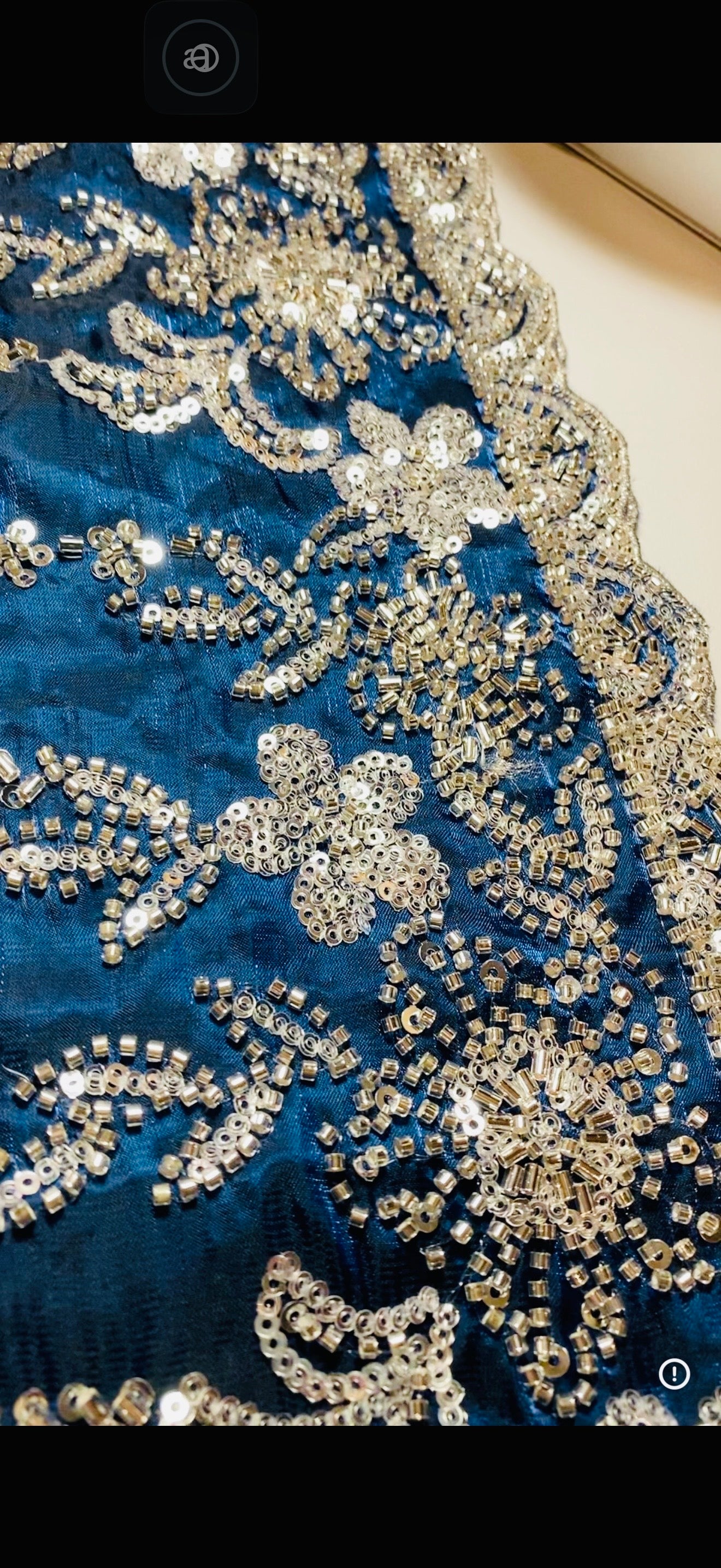 Blue Korean/Sheesha Silk Suit