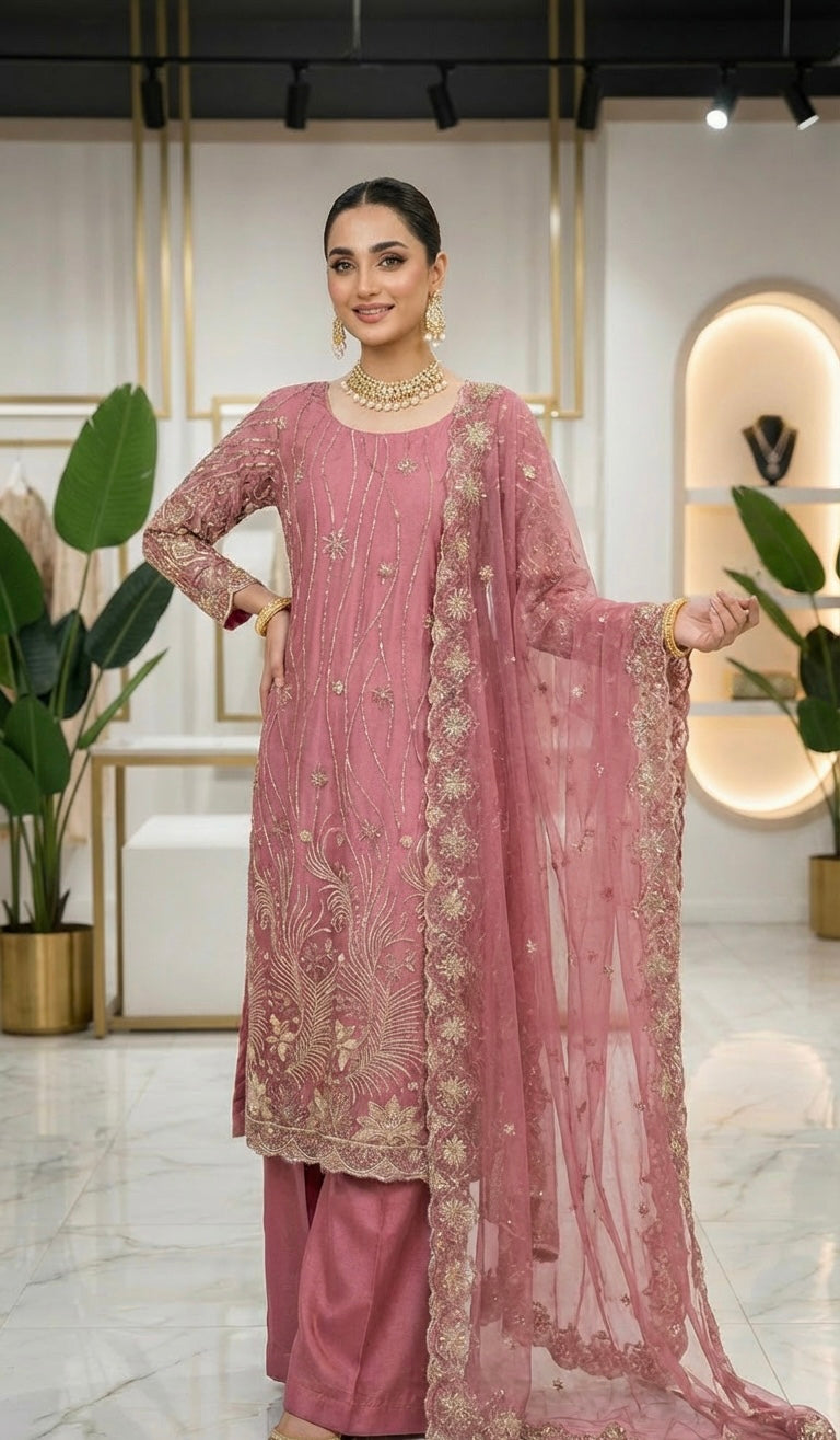 Cutdana Suit With Trousers