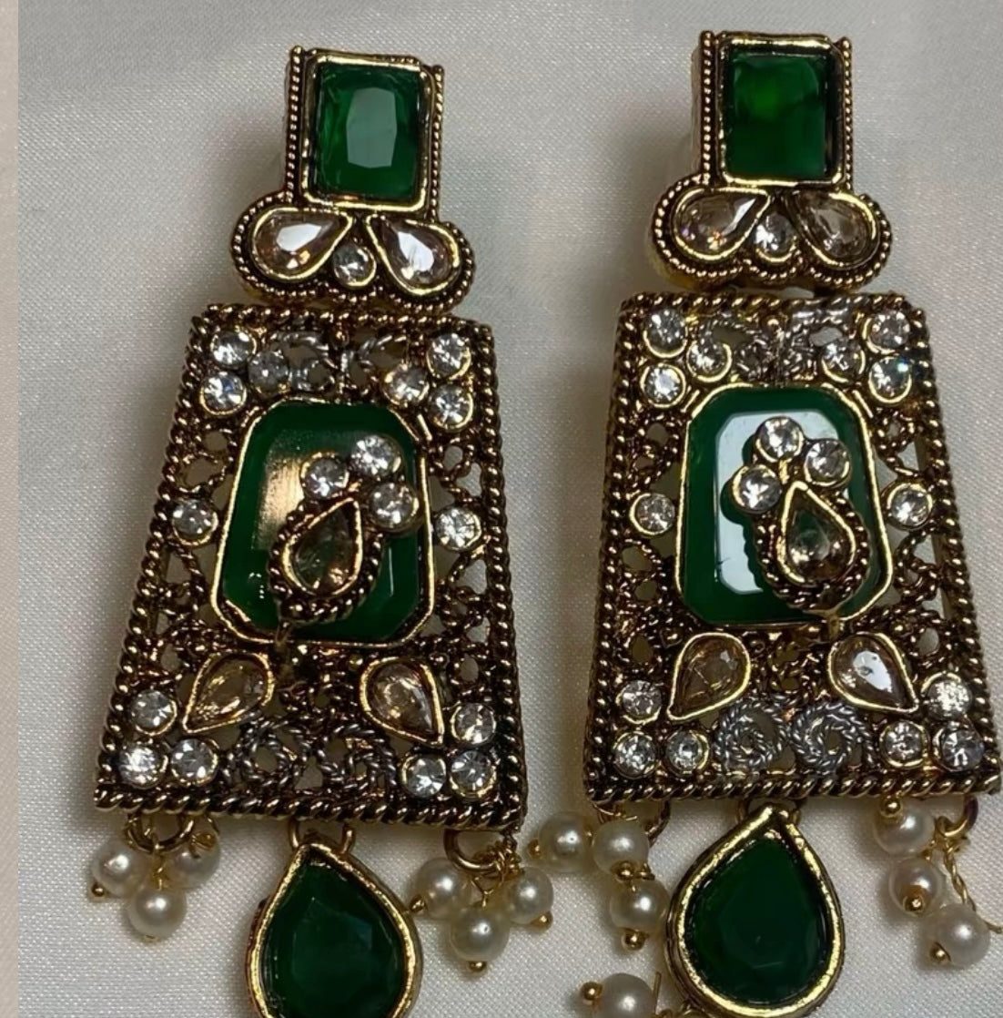 Ayesha Earrings in Gold Finish