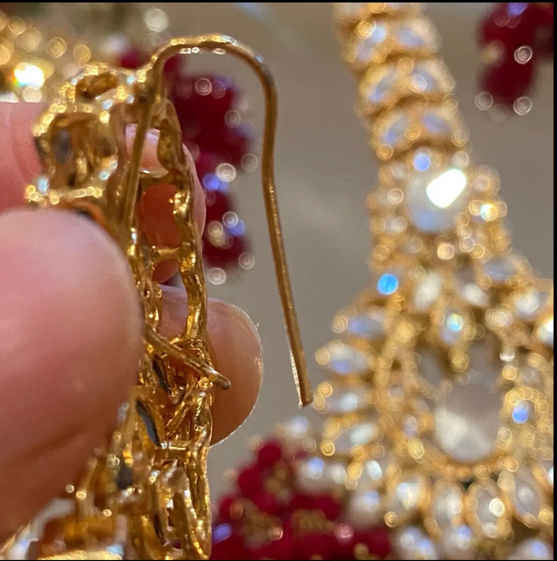 Bridal 4 Piece Set Deep Red