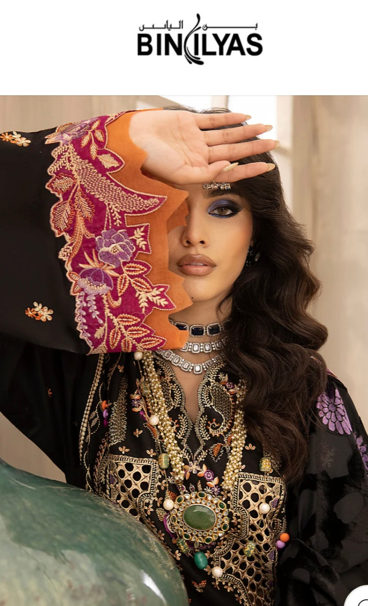 Bin Ilyas Suit With Palachi Shawl Unstitched