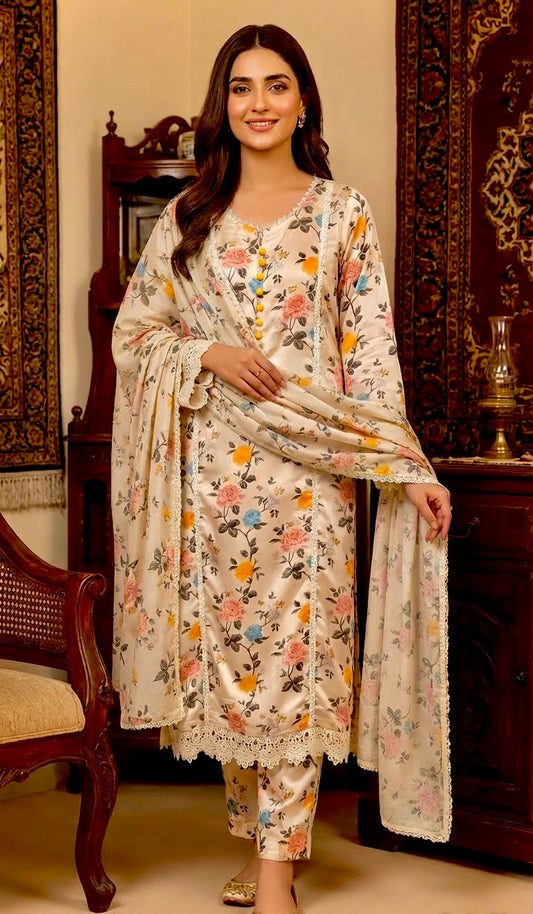 Silk Suit Yellow