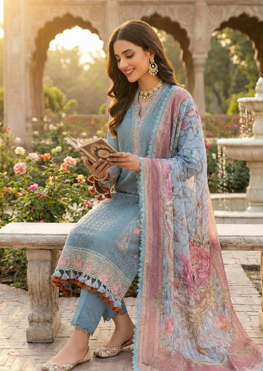 Lawn Suit Grey
