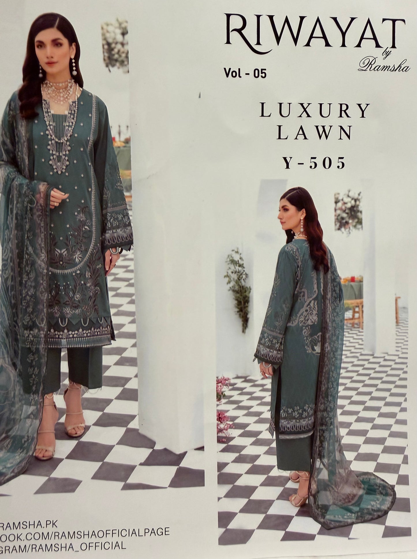 Ramsha Riwayat Luxury Lawn Unstitched