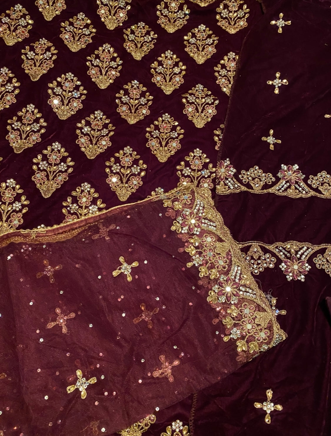 Unstitched Velvet Suit