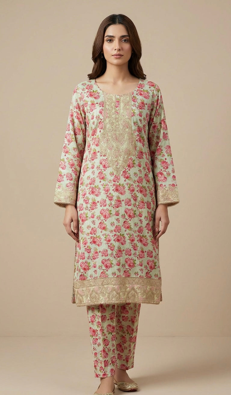 Uznau 3 Piece Floral Suit