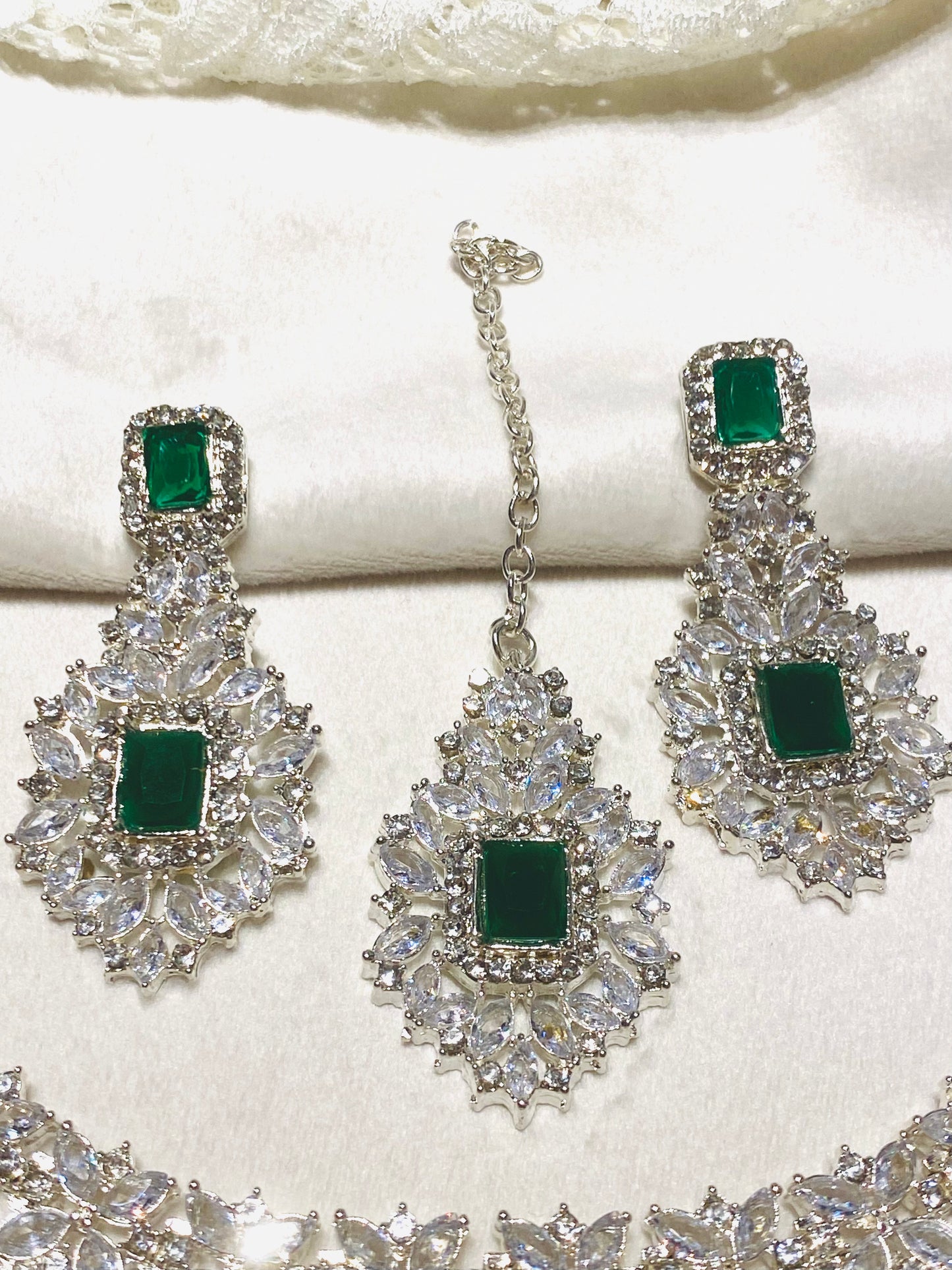 Green & Silver 3 Piece Set