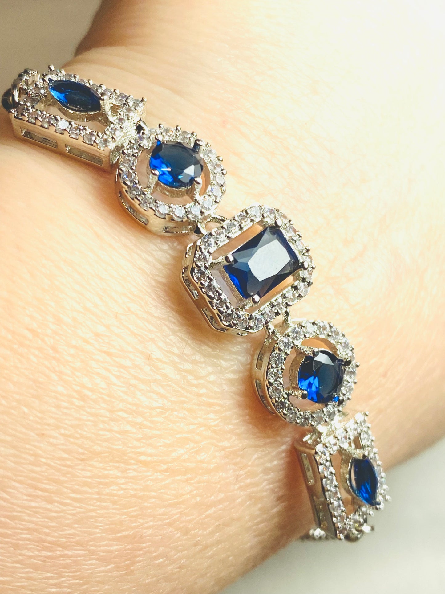 AD Slider Bracelet - Square Stone