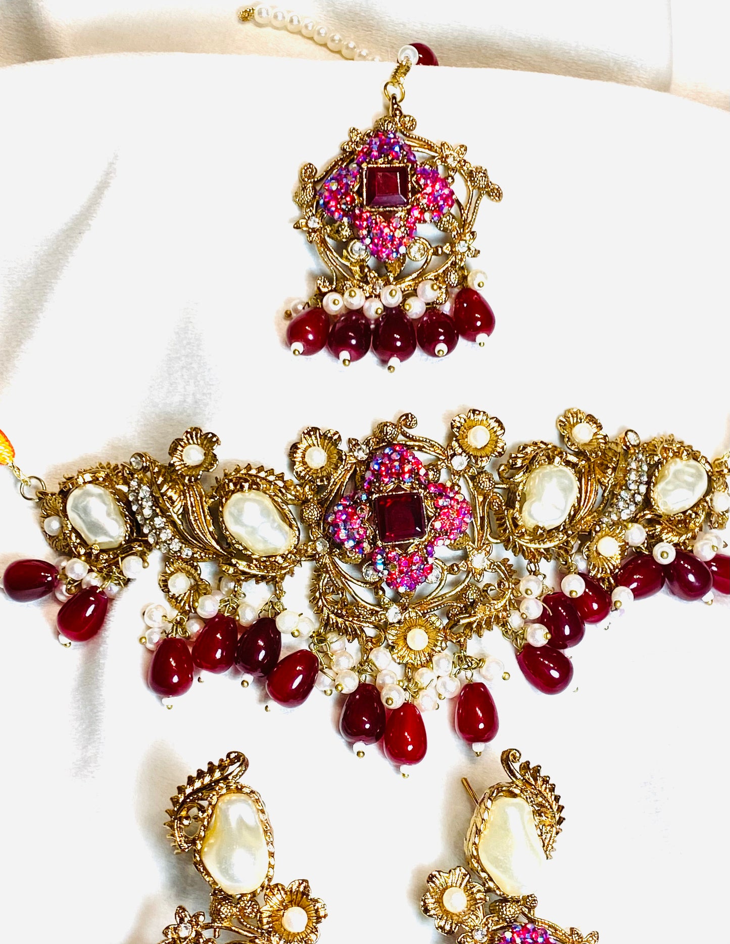 Parveen 3 Piece Set in Red