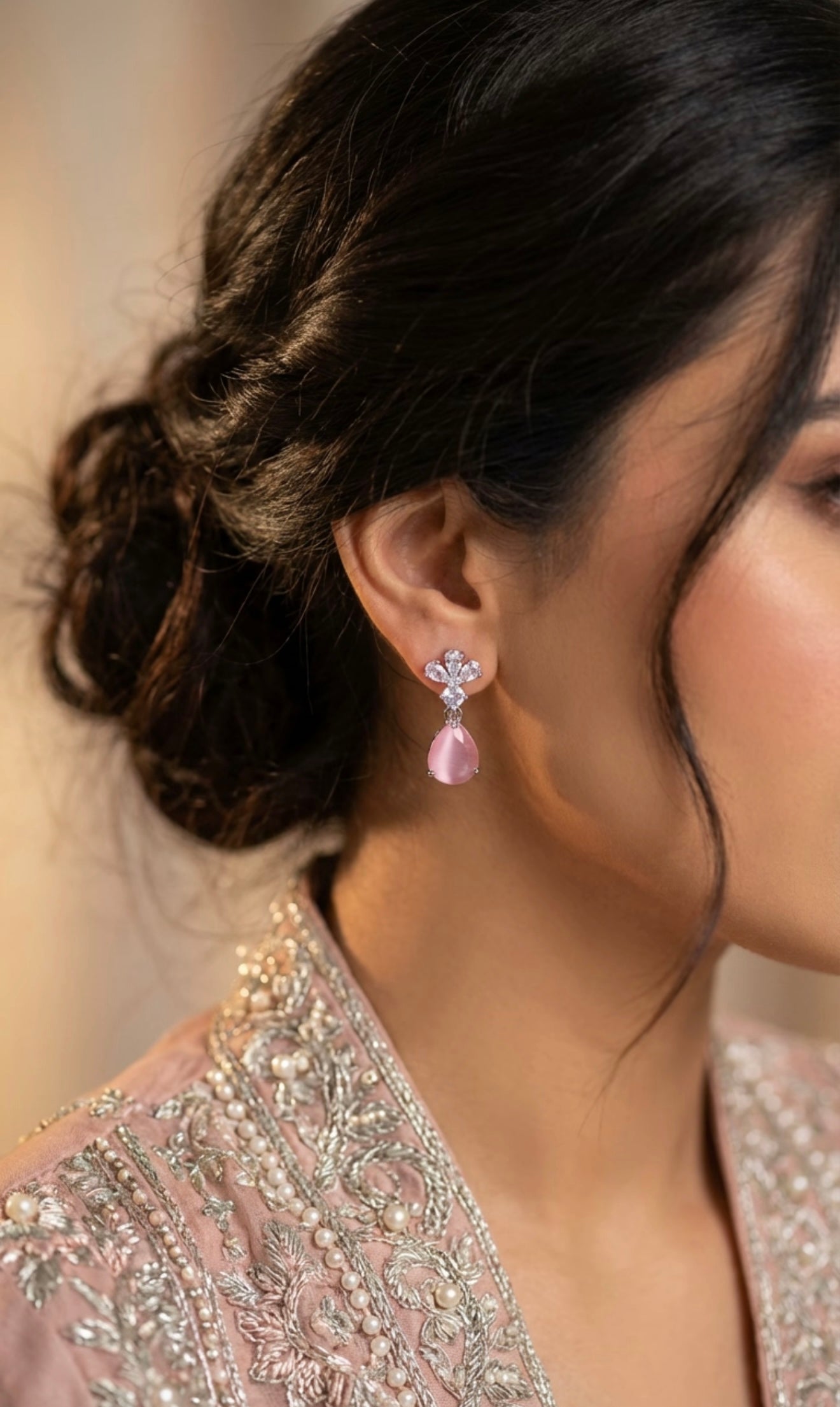 AD Earrings - Pink