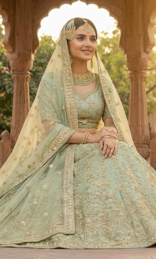 Mint & Gold Bridal Set 4 Piece