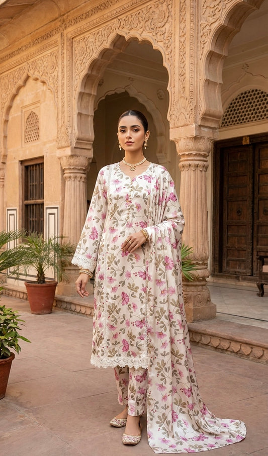 Silk Suit Pink