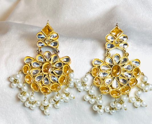 Kundan Earrings Champagne