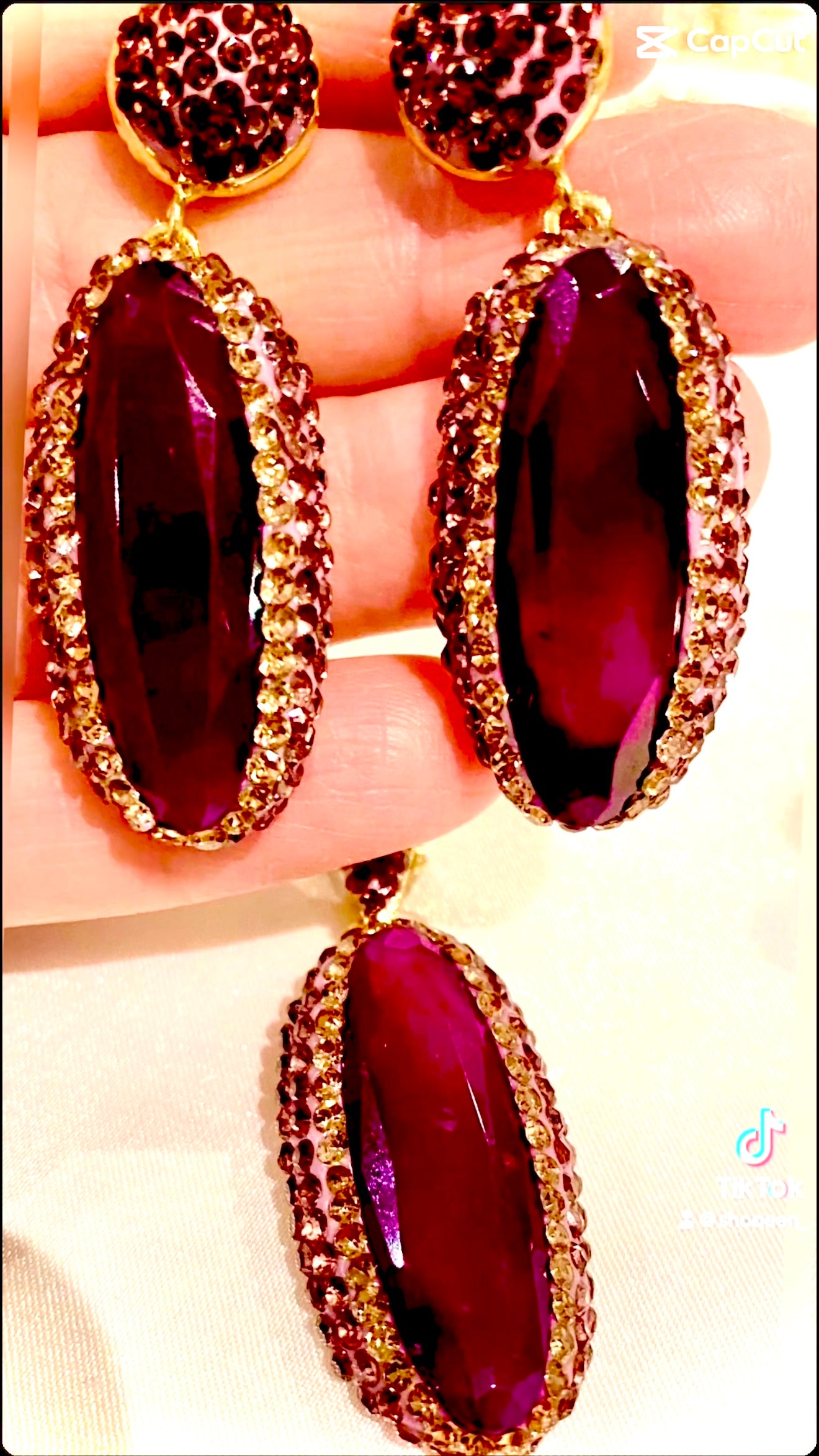 Purple Natural Jade 3 Piece Set