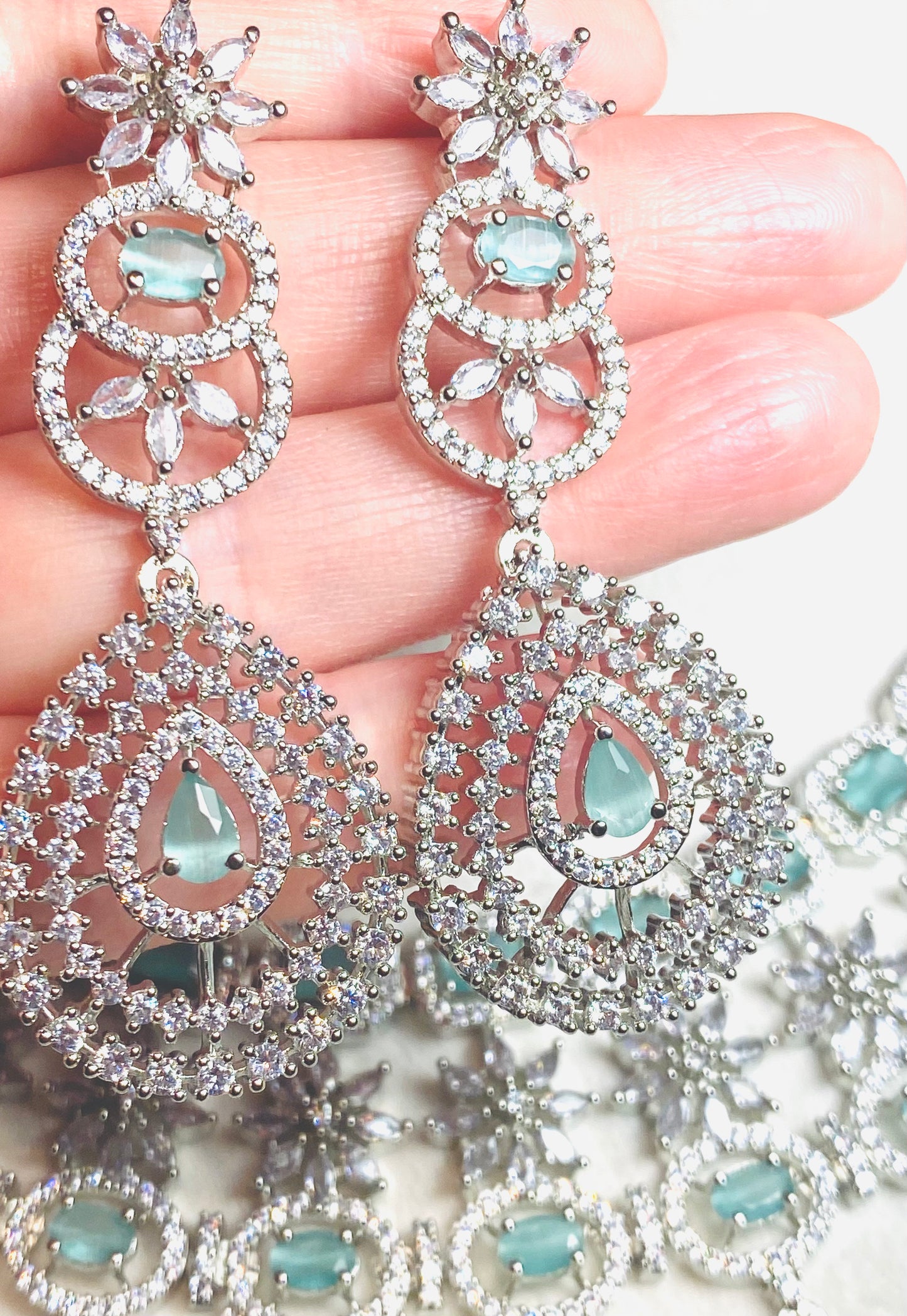 AD Large 3-Piece Set - Mint & Silver