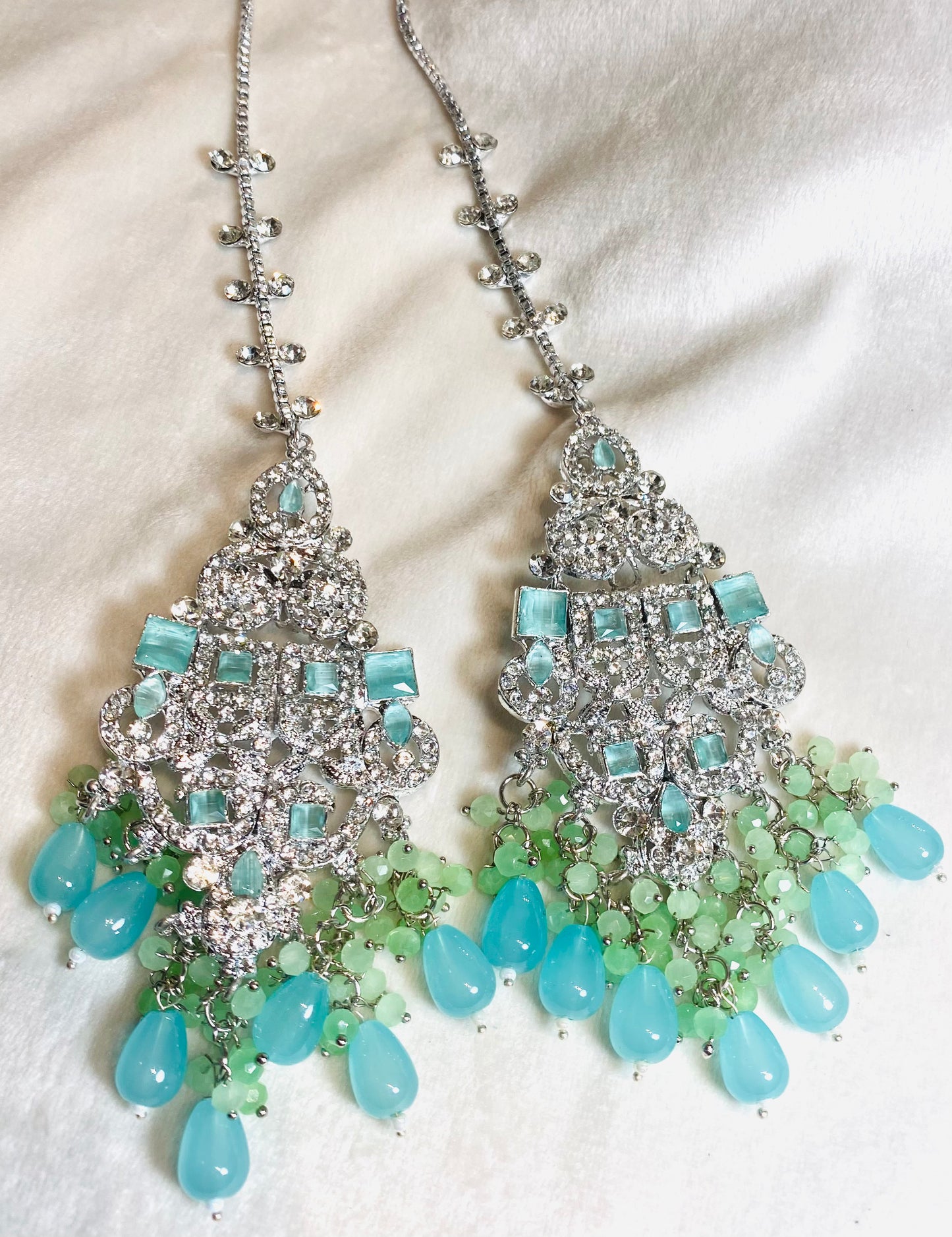 Collar Set Mint & Silver