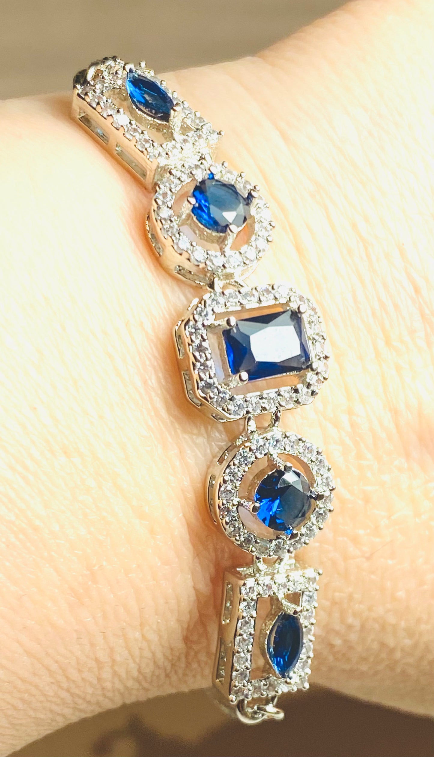 AD Slider Bracelet - Square Stone