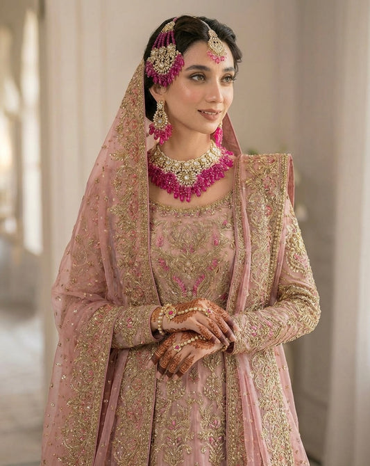 Fuchsia Pink & Gold 4Pc Set