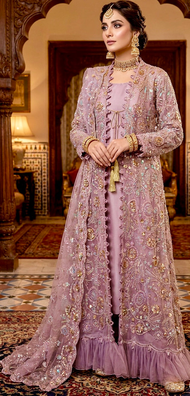Lilac Cutdana Outfit