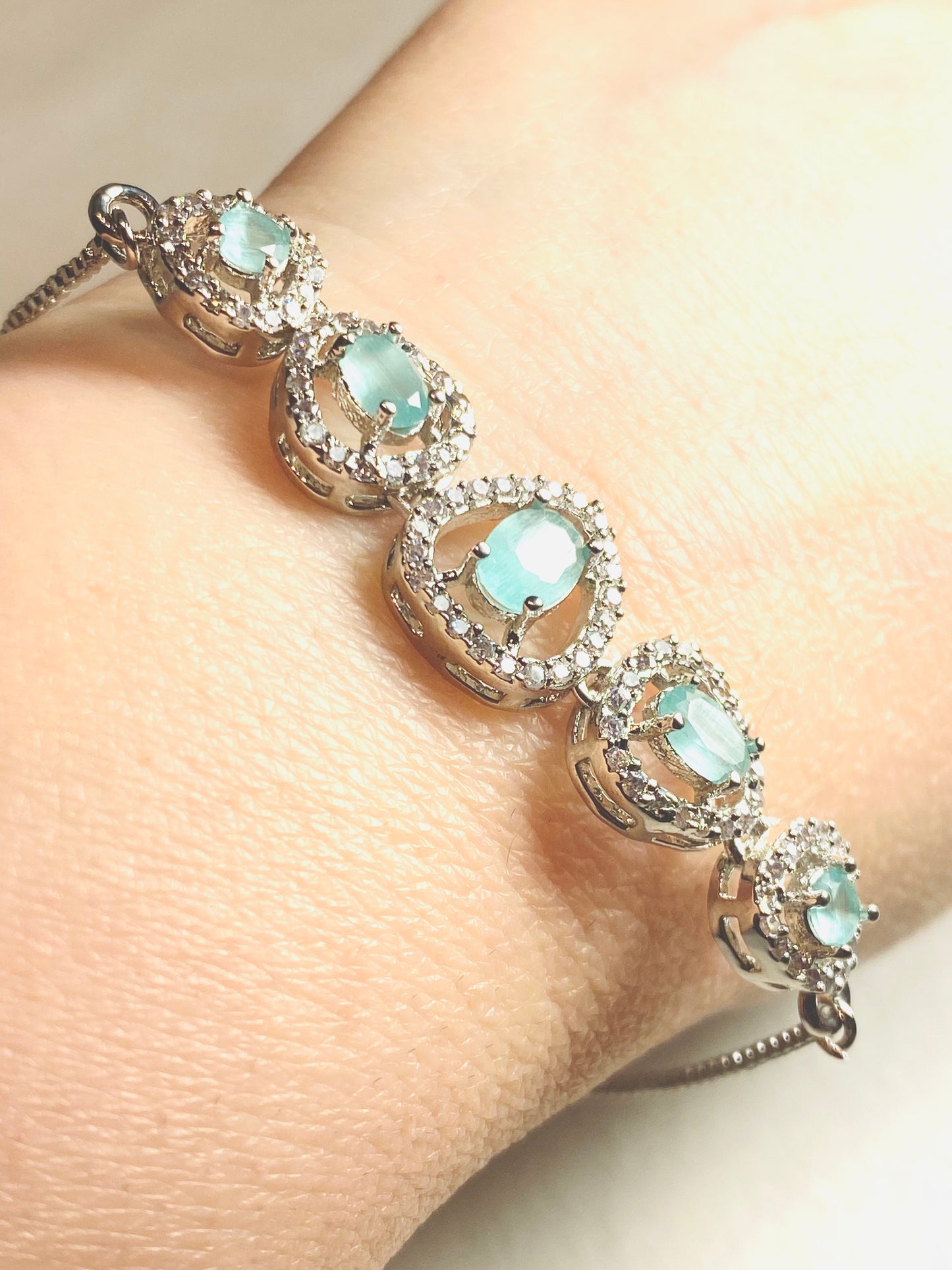 AD Slider Bracelet - Pear Mint