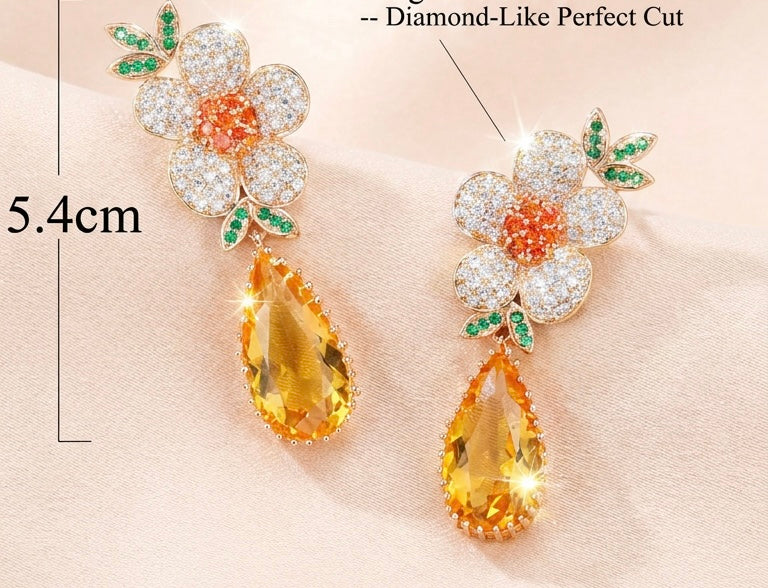 Zircon Daisy Earrings
