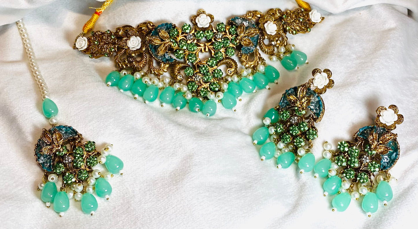 3 Piece Crush Set Mint