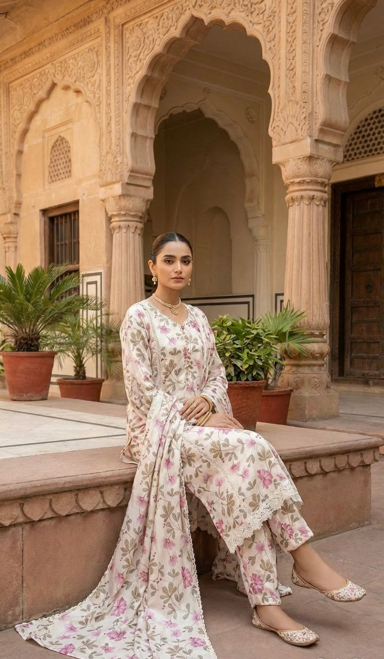 Silk Suit Pink